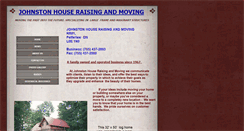 Desktop Screenshot of johnstonhouseraisingandmoving.com