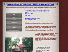 Tablet Screenshot of johnstonhouseraisingandmoving.com